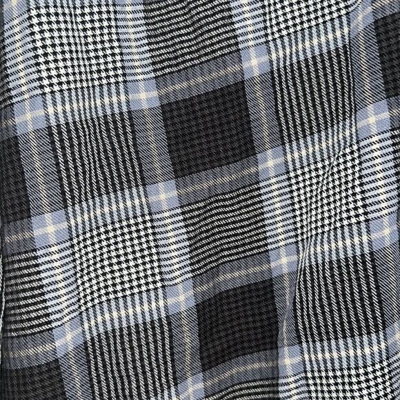 FREE PEOPLE WILDSIDE PLAID TUNIC TOP IN Blue Black Plaid XS New - Picture 6 of 9